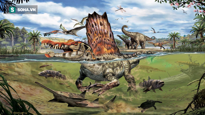 Cuộc chiến đẫm máu của 2 con khủng long còn to hơn cả bạo chúa T-rex - Ảnh 1.