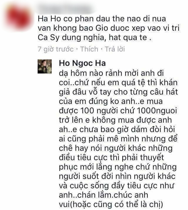 Bị chê hát quá tệ và không được xếp vào hàng ca sĩ, Hà Hồ lập tức đáp trả! - Ảnh 1.