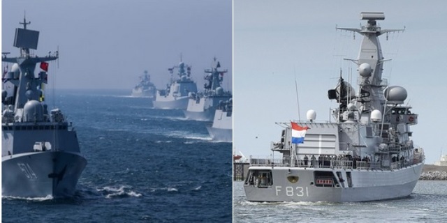 Hải quân 3 nước châu Âu ra mặt hộ tống chiến hạm Trung Quốc - Ảnh 1.