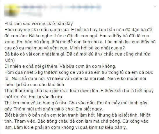 Con d&acirc;u kh&oacute;c th&eacute;t với mẹ chồng ở bẩn: nồi xoong kh&ocirc;ng bao giờ rửa, gầm giường ngập BVS d&ugrave;ng rồi - Ảnh 1.