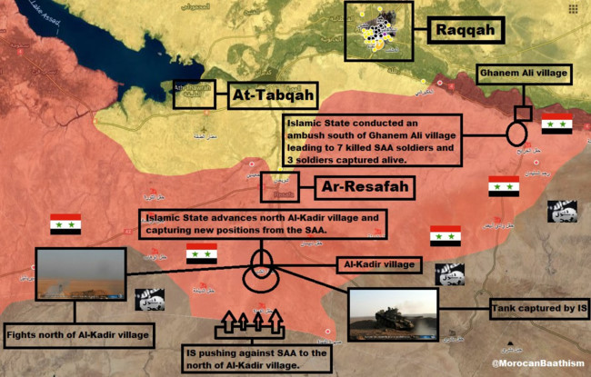 Quân đội Syria bất ngờ hứng thất bại trước IS ở Raqqa - Ảnh 1.