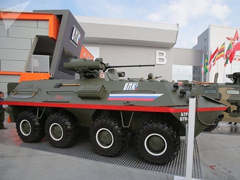 Nga trình làng dòng xe bọc thép chở quân mới BTR-87 - Ảnh 1.