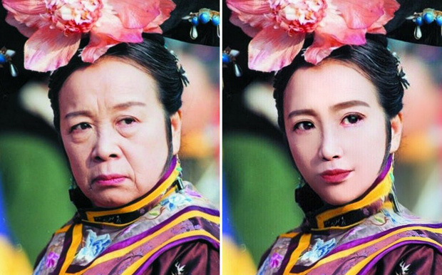 Đến Dung Ma Ma của Hoàn Châu Cách Cách còn hóa mỹ nhân thì ai chẳng lột xác được nhờ photoshop! - Ảnh 1.