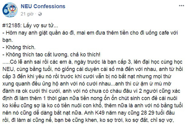 Viết nhật ký sợ vợ cười ra nước mắt, cựu SV NEU bỗng được hâm mộ như soái chồng - Ảnh 1.