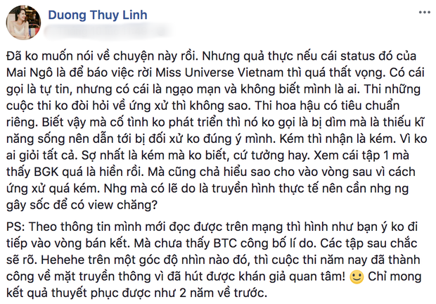 Trước thái độ gay gắt Dương Thùy Linh dành cho Mai Ngô, Phan Anh lên tiếng bảo vệ thí sinh - Ảnh 1.
