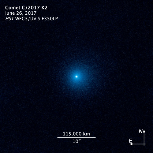 Kính Hubble chụp ảnh sao chổi đang hoạt động ở khoảng cách 2,4 tỷ km - Ảnh 1.