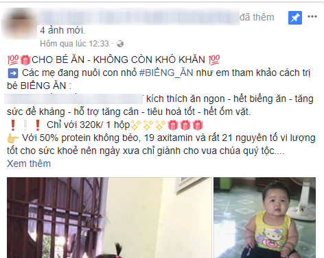  Chưa kịp tự hào vì nuôi con mát tay, mẹ phẫn nộ thấy ảnh con bị ăn cắp để quảng cáo thuốc tăng cân - Ảnh 2.