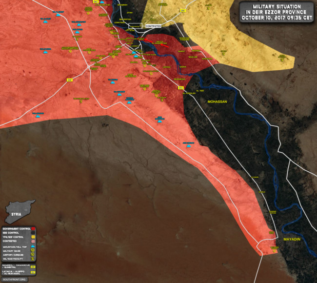 Quân đội Syria tấn công dữ dội, bao vây IS ở chảo lửa Deir Ezzor  - Ảnh 1.