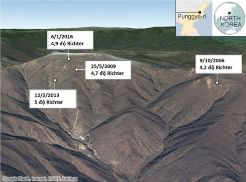 Động đất gần bãi thử hạt nhân của Triều Tiên - Ảnh 1.
