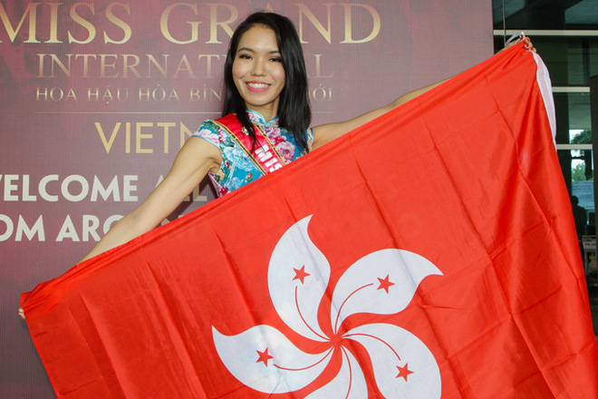 Hoa hậu Hồng Kông gây choáng với nhan sắc phiên bản lỗi” của Lan Khuê tại Miss Grand International - Ảnh 1.