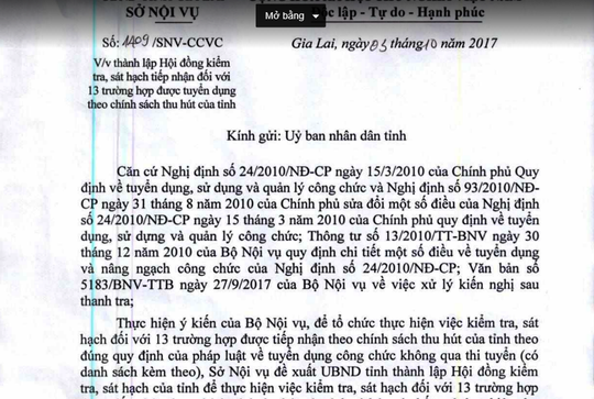 Cán bộ tuyển dụng sai ở Gia Lai: Nhiều người là con, cháu lãnh đạo - Ảnh 1.