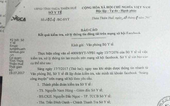 Sở TT&TT Thừa Thiên Huế sẽ rút quyết định phạt bác sĩ nói xấu Bộ trưởng Tiến - Ảnh 1.