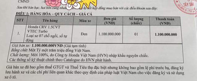 Từng để lộ hợp đồng mua bán, nhiều khả năng Honda CR-V 7 chỗ sẽ có giá 1,1 tỷ đồng - Ảnh 1.