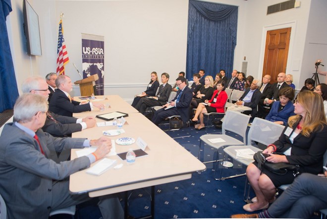 Đại sứ Phạm Quang Vinh dự hội thảo về APEC tại Viện Hoa Kỳ-châu Á - Ảnh 1.