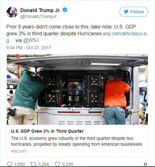 Kinh tế Mỹ cán đích, Tổng thống Trump chiến thắng trước các chuyên gia kinh tế - Ảnh 1.