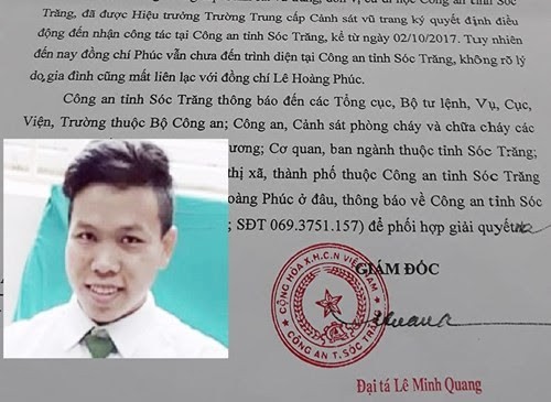 Chiến sỹ CA mất tích, gia đình nói nhận được cuộc gọi sòng bạc đòi tiền chuộc - Ảnh 1.