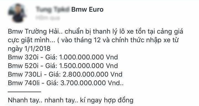 Lô xe BMW từng bị ngừng thông quan bất ngờ được rao bán với giá từ 1 tỷ đồng - Ảnh 1.