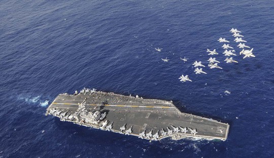 7 tàu sân bay Mỹ đồng loạt xuất hiện, Mỹ - Hàn tập trận hiếm thấy - Ảnh 2.