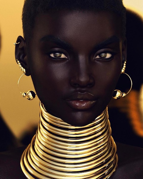 Xôn xao tấm hình nữ người mẫu da đen xinh đẹp nhất mạng xã hội ...
