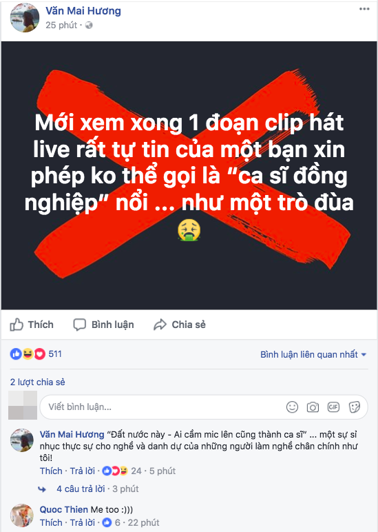 Văn Mai Hương đá thẳng phát ngôn cứ cầm mic là ca sĩ của Chi Pu: Một sự sỉ nhục thực sự cho những người làm nghề chân chính như tôi - Ảnh 1.