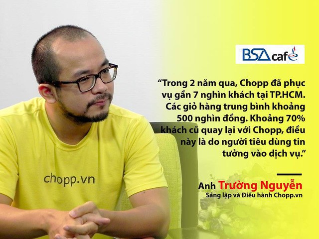  Chuyện của Chopp - startup đi siêu thị giùm: Giao hàng tươi sống chỉ trong 1h, cứ 10 khách có 7 người quay lại mua tiếp  - Ảnh 1.