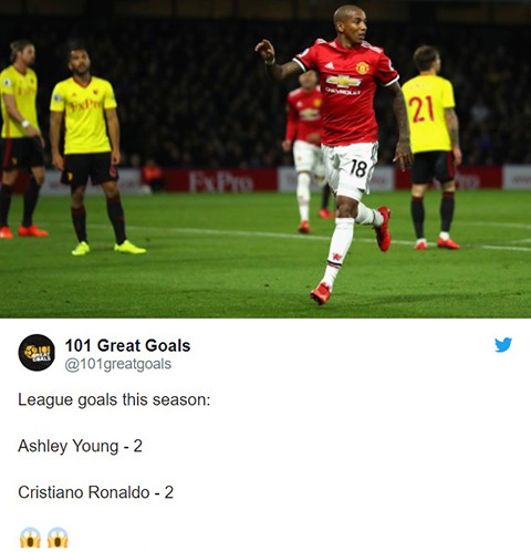 Ronaldo, Messi dẹp sang một bên đi, đêm nay là của Ashley Young - Ảnh 2.