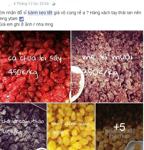 Thị trường Tết 2018: Hoa quả, mứt sấy Thái Lan gần triệu đồng/kg hút khách - Ảnh 1.