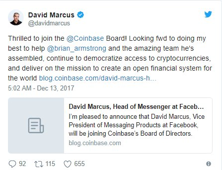 Giám đốc Facebook lấn sân vào thị trường Bitcoin - Ảnh 1.