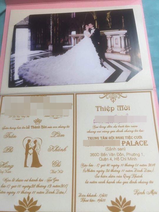 Thiệp mời hé lộ thời gian và địa điểm tổ chức đám cưới của Lâm Khánh Chi và chồng trẻ kém 8 tuổi - Ảnh 2.