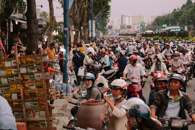 Hàng chục gian hàng gần sân bay Tân Sơn Nhất ồ ạt thanh lý chó, gà, cây cảnh, giao thông Sài Gòn hỗn loạn - Ảnh 10.