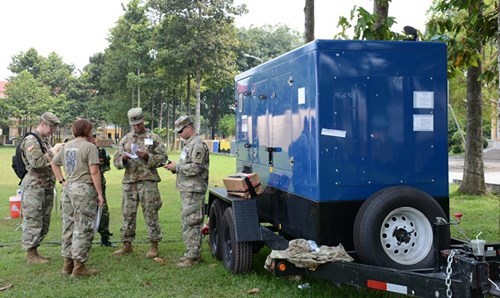 Bệnh viện dã chiến cấp 2 hoàn thành lắp đặt trang bị, sẵn sàng cho diễn tập - Ảnh 12.