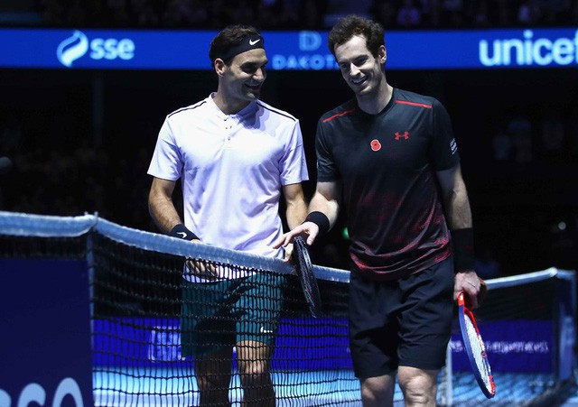 ẢNH: Ngộ nghĩnh Roger Federer mặc váy đối đầu với Andy Murray - Ảnh 11.