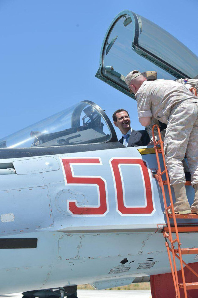 Tổng thống Syria cưỡi chiến đấu cơ Su-35 Nga - Ảnh 14.