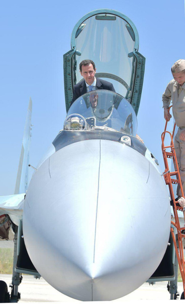 Tổng thống Syria cưỡi chiến đấu cơ Su-35 Nga - Ảnh 15.