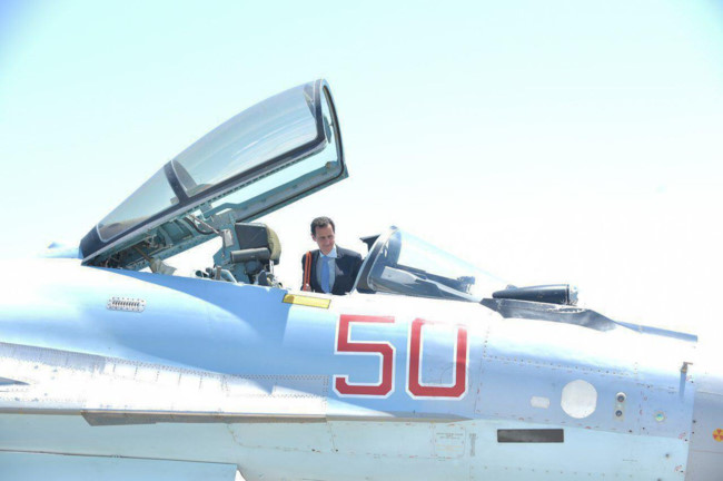 Tổng thống Syria cưỡi chiến đấu cơ Su-35 Nga - Ảnh 17.