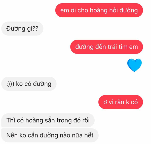 Trào lưu nhắn tin hot nhất Facebook hôm nay: Cho em hỏi đường nào đến trái tim anh? - Ảnh 3.