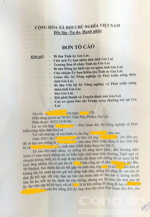  Phó Giám đốc Sở bị vợ tố mang 4 tỷ mua căn hộ cao cấp cho bồ nhí - Ảnh 2.