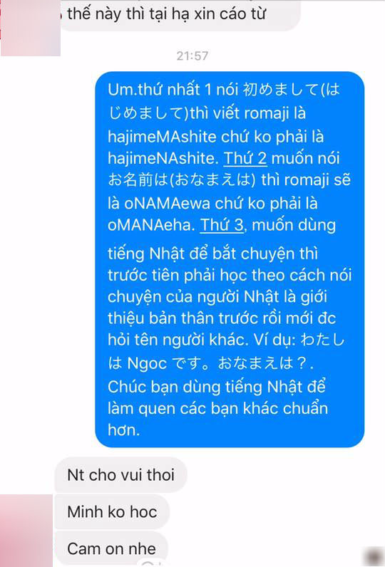 Nam thanh niên tinh tướng dùng tiếng Nhật đi tán gái cho oai, gặp ngay cô nàng phản đòn chỉ ra lỗi sai chính tả - Ảnh 3.