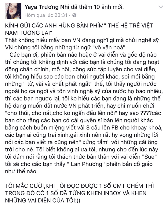 Dàn diễn viên Glee Việt Nam đồng loạt lên tiếng trước làn sóng phản đối của cộng đồng mạng - Ảnh 3.