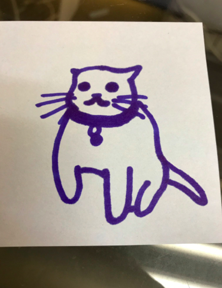 Bức tranh vẽ mèo kỳ lạ, ai cũng giật mình khi so sánh với hình ảnh thực tế - Ảnh 1.