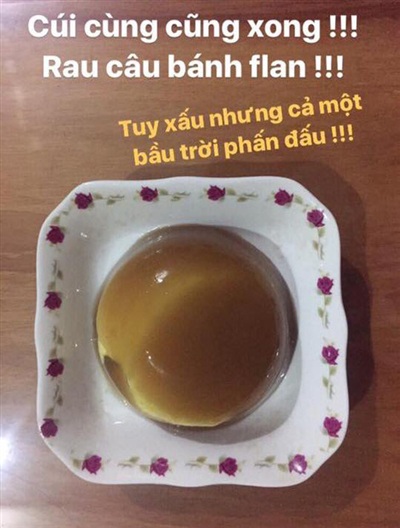 Tập tành làm bánh flan, cô gái tự khen mình tài giỏi, nào ngờ cái kết khiến 500 chị em cười vỡ bụng - Ảnh 3.