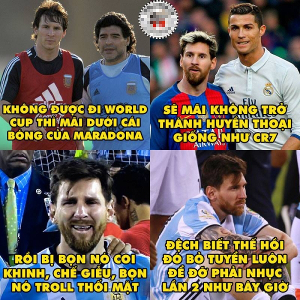 Loạt anh chế troll Messi và đồng đội  - Ảnh 3.