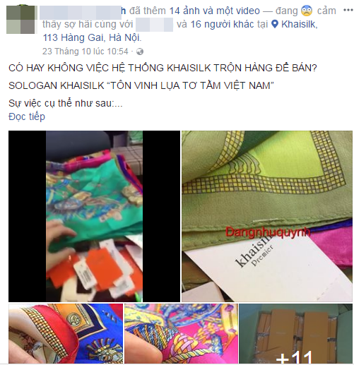 Người đầu tiên phanh phui cửa hàng Khaisilk bán lụa Trung Quốc: “Tôi rất sốc và bất bình với việc làm của ông Hoàng Khải” - Ảnh 3.