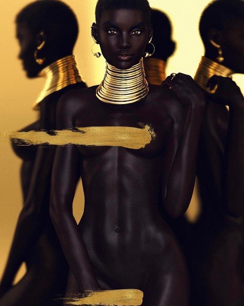 Xôn xao tấm hình nữ người mẫu da đen xinh đẹp nhất mạng xã hội: Người thật hay là mô hình? - Ảnh 3.