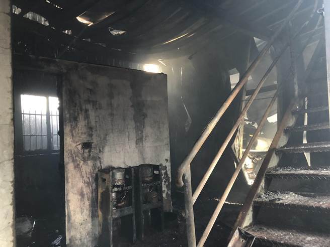 Vụ cháy ở Đài Loan: Căn phòng bị cháy toàn bộ.