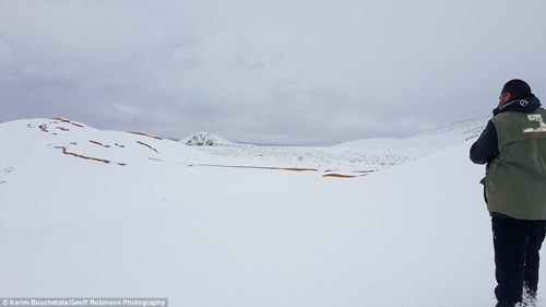 Không thể tin nổi: Tuyết rơi trên sa mạc lớn nhất thế giới sau 38 năm - Ảnh 11.