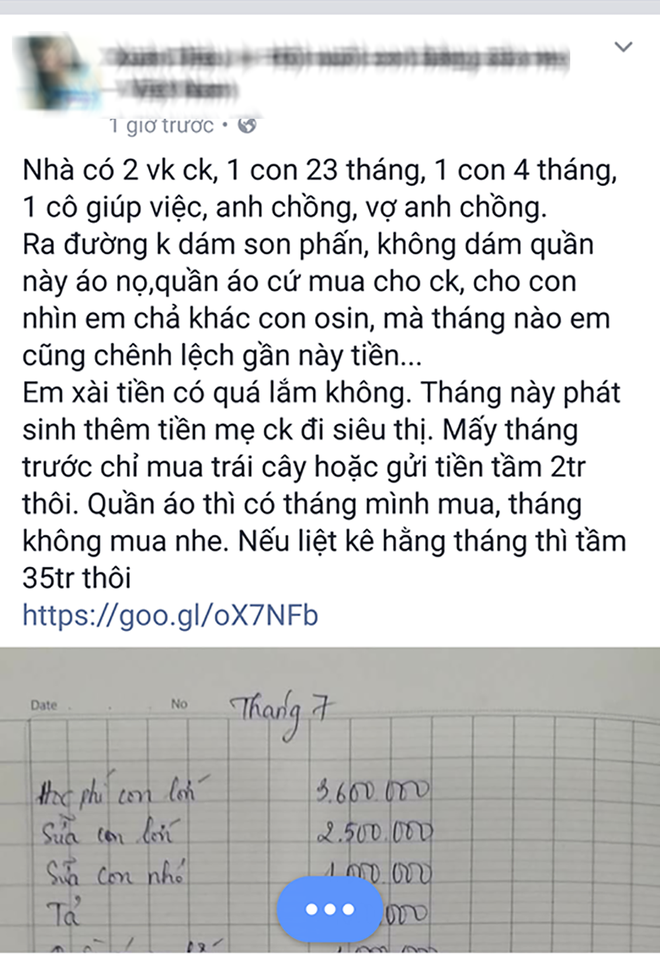 Bảng chi tiêu của gia đình tính sơ hết hơn 40 triệu/tháng, riêng tiền ăn hết 9 triệu gây sốt - Ảnh 4.