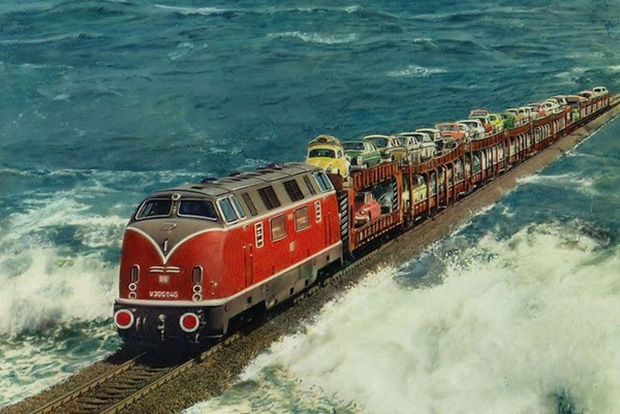 Cận cảnh tàu hỏa chạy xuyên biển - công trình vĩ đại của người Đức giống hệt như One Piece - Ảnh 5.