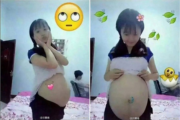 Các bé gái Trung Quốc rầm rộ livestream, đăng ảnh bụng bầu vượt mặt gây tranh cãi - Ảnh 4.