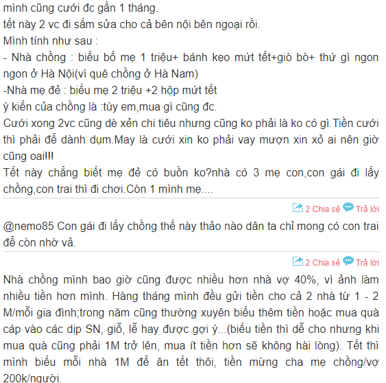 Chị em xôn xao câu hỏi: Mừng tuổi cho bố mẹ chồng bao nhiêu là đủ? - Ảnh 5.